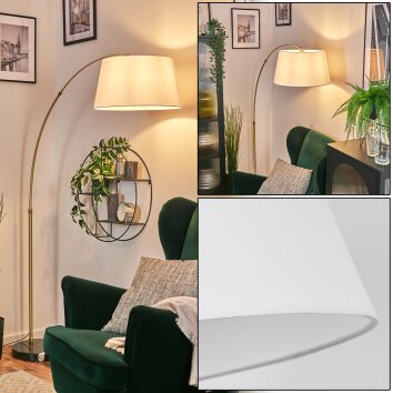 Bassagoda Lampada da terra Ottone, Nero, 1-Luce