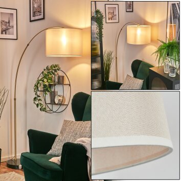 Bassagoda Lampada da terra Ottone, Nero, 1-Luce