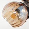 Koyoto Plafoniera, Lampada a sfera Ambrato, Grigio fumo, 10-Luci