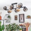 Koyoto Plafoniera, Lampada a sfera Ambrato, Grigio fumo, 10-Luci