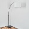 Soungou Lampada da terra Nichel opaco, Nero, 1-Luce