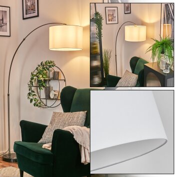 Soungou Lampada da terra Nichel opaco, Nero, 1-Luce