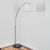 Bassagoda Lampada da terra Nichel opaco, Nero, 1-Luce