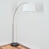 Bassagoda Lampada da terra Nichel opaco, Nero, 1-Luce