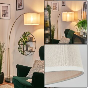 Bassagoda Lampada da terra Ottone, Nero, 1-Luce