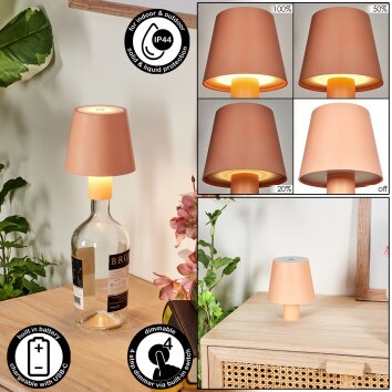 Salgadinho Lampada da tavolo per esterno, Lampada da tavolo LED Bianco, 1-Luce
