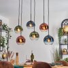 Koyoto Lampadario a sospensione, Lampada a sfera, Lampada a sospensione Blu, Verde, Chiaro, Ramato, 6-Luci