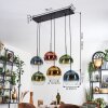 Koyoto Lampadario a sospensione, Lampada a sfera, Lampada a sospensione Blu, Oro, Verde, Chiaro, Ramato, 6-Luci