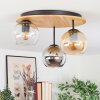 Koyoto Plafoniera, Lampada a sfera 40 cm Écru, Nero, 3-Luci