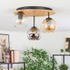 Koyoto Plafoniera, Lampada a sfera 40 cm Écru, Nero, 3-Luci