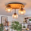 Koyoto Plafoniera, Lampada a sfera 40 cm Écru, Nero, 3-Luci