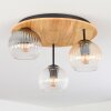 Koyoto Plafoniera, Lampada a sfera 40 cm Écru, Nero, 3-Luci