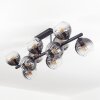 Koyoto Plafoniera, Lampada a sfera Chiaro, Grigio fumo, 10-Luci