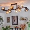 Koyoto Plafoniera, Lampada a sfera Ambrato, Chiaro, Grigio fumo, 10-Luci