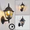 Naofe Lampada da parete per esterno, Applique Nero, 1-Luce