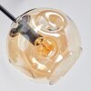 Ripoll Plafoniera, Lampada a sfera Ambrato, Chiaro, Grigio fumo, 6-Luci