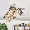 Gastor Plafoniera, Lampada a sfera Oro, Nero, 10-Luci