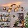 Gastor Plafoniera, Lampada a sfera Oro, Nero, 10-Luci