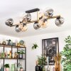 Gastor Plafoniera, Lampada a sfera Oro, Nero, 10-Luci