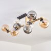 Gastor Plafoniera, Lampada a sfera Oro, Nero, 10-Luci