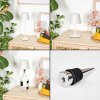 Salgadinho Lampada da tavolo per esterno, Lampada da tavolo LED Bianco, 1-Luce