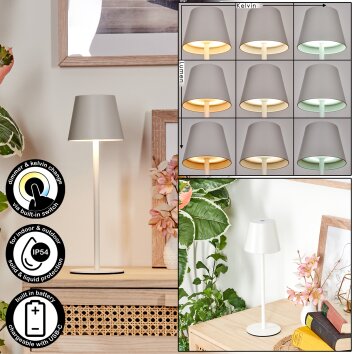 Salgadinho Lampada da tavolo per esterno, Lampada da tavolo LED Bianco, 1-Luce