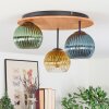 Koyoto Plafoniera, Lampada a sfera 40 cm Écru, Nero, 3-Luci
