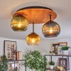 Koyoto Plafoniera, Lampada a sfera 40 cm Écru, Nero, 3-Luci