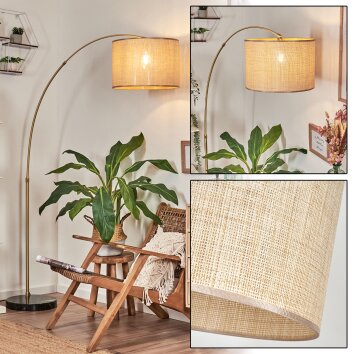 Sabadim Lampada da terra Ottone, Nero, 1-Luce
