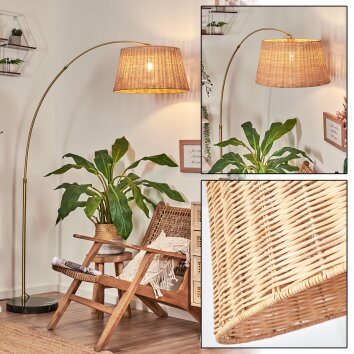 Cavaca Lampada da terra Ottone, Nero, 1-Luce