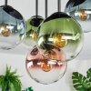 Gastor Plafoniera, Lampada a sfera 45 cm Blu, Verde, Chiaro, Ramato, 5-Luci