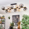 Koyoto Plafoniera, Lampada a sfera Oro, Nero, 10-Luci