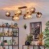 Koyoto Plafoniera, Lampada a sfera Oro, Nero, 10-Luci