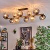 Koyoto Plafoniera, Lampada a sfera Oro, Nero, 10-Luci