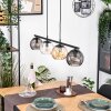 Koyoto Lampadario a sospensione, Lampada a sfera, Lampada a sospensione Ambrato, Chiaro, Grigio fumo, 4-Luci