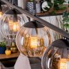 Koyoto Lampadario a sospensione, Lampada a sfera, Lampada a sospensione Ambrato, Chiaro, Grigio fumo, 4-Luci