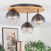 Koyoto Plafoniera, Lampada a sfera 40 cm Écru, Nero, 3-Luci
