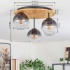 Koyoto Plafoniera, Lampada a sfera 40 cm Écru, Nero, 3-Luci