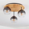 Koyoto Plafoniera, Lampada a sfera 40 cm Écru, Nero, 3-Luci