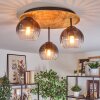 Koyoto Plafoniera, Lampada a sfera 40 cm Écru, Nero, 3-Luci