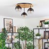 Koyoto Plafoniera, Lampada a sfera 40 cm Écru, Nero, 3-Luci