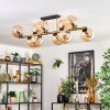 Gastor Plafoniera, Lampada a sfera Oro, Nero, 10-Luci
