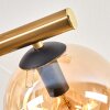 Gastor Plafoniera, Lampada a sfera Oro, Nero, 10-Luci
