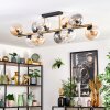 Gastor Plafoniera, Lampada a sfera Oro, Nero, 10-Luci