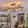 Gastor Plafoniera, Lampada a sfera Oro, Nero, 10-Luci