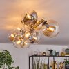 Gastor Plafoniera, Lampada a sfera Oro, Nero, 10-Luci