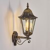 Hongkong Lampada da parete per esterno, Applique Oro, Nero, 1-Luce