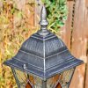 Naofe Lampione multibraccia, Illuminazione viale Nero, Argento, 2-Luci