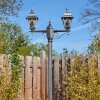Naofe Lampione multibraccia, Illuminazione viale Nero, Argento, 2-Luci
