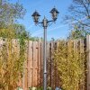 Naofe Lampione multibraccia, Illuminazione viale Nero, Argento, 2-Luci